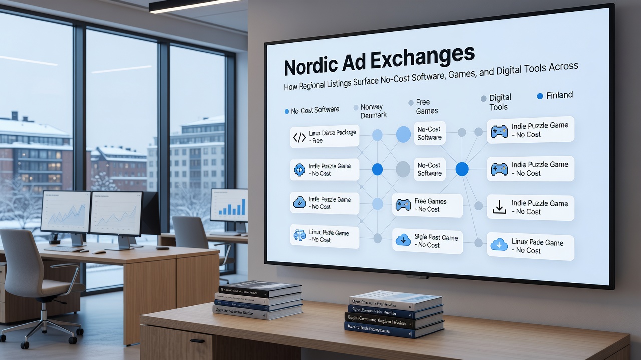 Regional digital listings connecting Nordic users with free games and tools